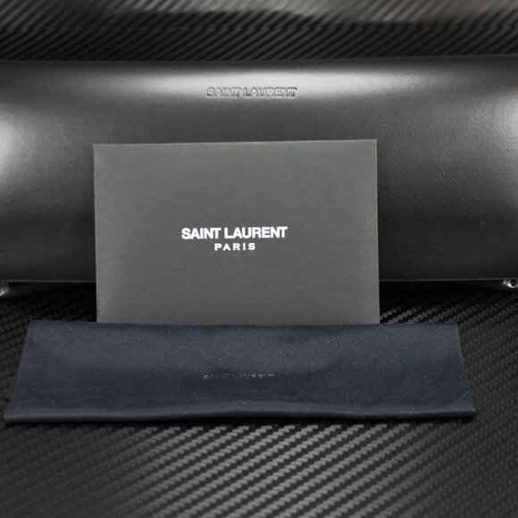 NEW Saint Laurent Black Women's Cat Eye Sunglasses - Picture 5 of 5